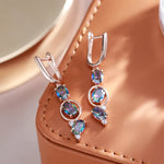 Load image into Gallery viewer, Sparkling Dangle Diamonds Earrings
