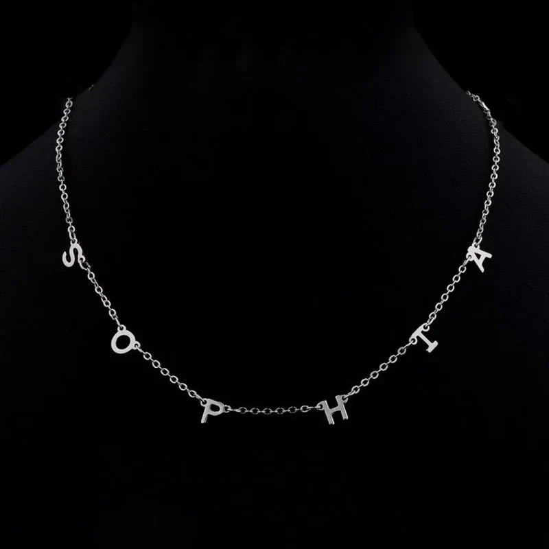 Dainty Letterline Necklace
