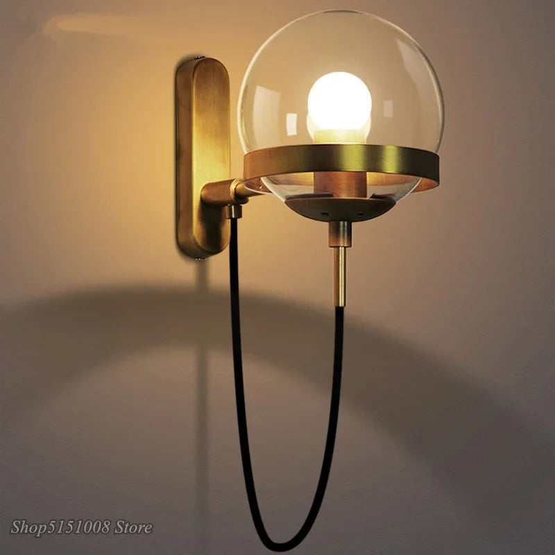 Modern Globe Indoor Wall Lamp Light Fixture