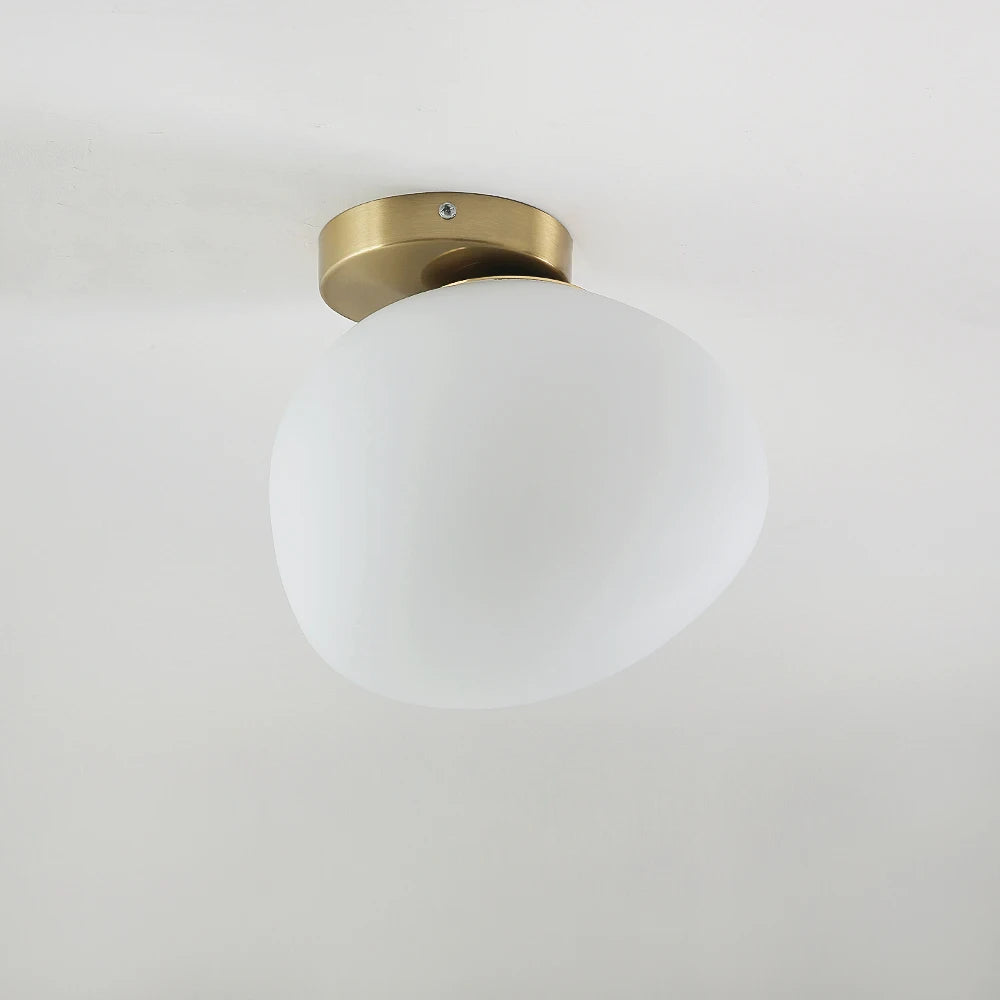 Artistic Egg Bulb Wall Light Fixture in White Acrylic Shade