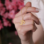 Load image into Gallery viewer, Dainty Minimal Om Necklace
