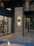 Black Modern Outdoor LED Wall Sconce with PIR Sensor