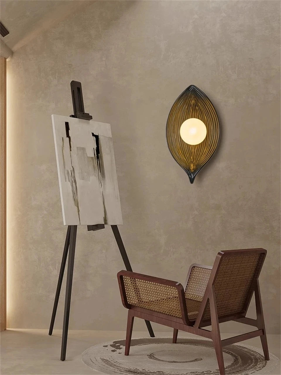 Leaf Shade Wall Lamp Light Fixture