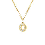 Load image into Gallery viewer, Dainty Zircon Letter Initial, Number, Symbol Chain Necklace
