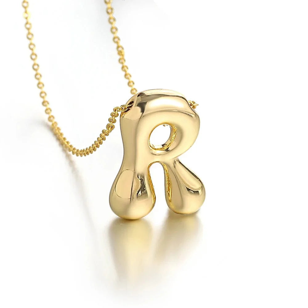 Puffy Letter Necklace
