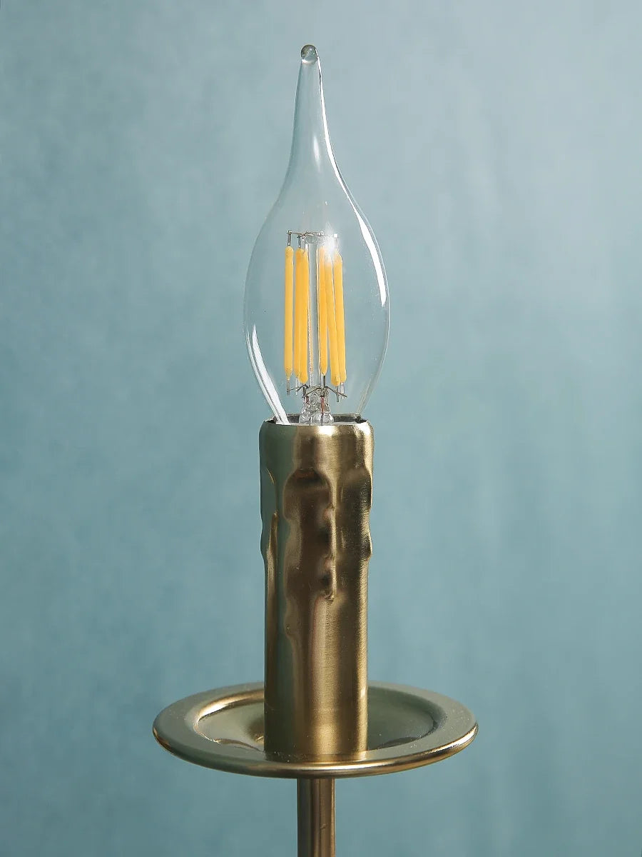 Iron Frame Egg Glass Ball Indoor Wall Lamp in Gold or Black