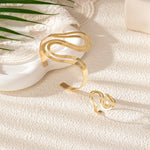 Load image into Gallery viewer, Adjustable Modern Swirl Bracelet and Ring Set
