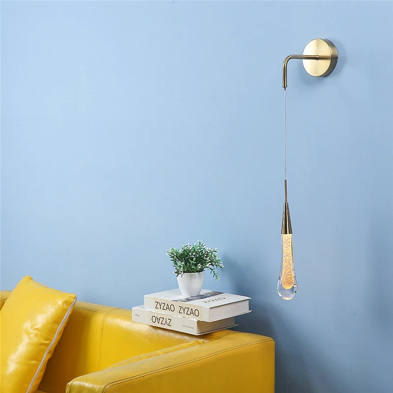 Droplet Shaped Wall Lamp Light Fixture