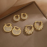 Load image into Gallery viewer, Dazzling Diamond Hoop Earrings
