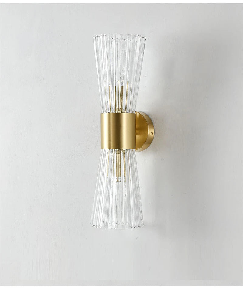 Modern Brass Wall Sconce Light Fixture