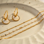 Load image into Gallery viewer, 18k Dainty Classic Three Layer Necklace Stack
