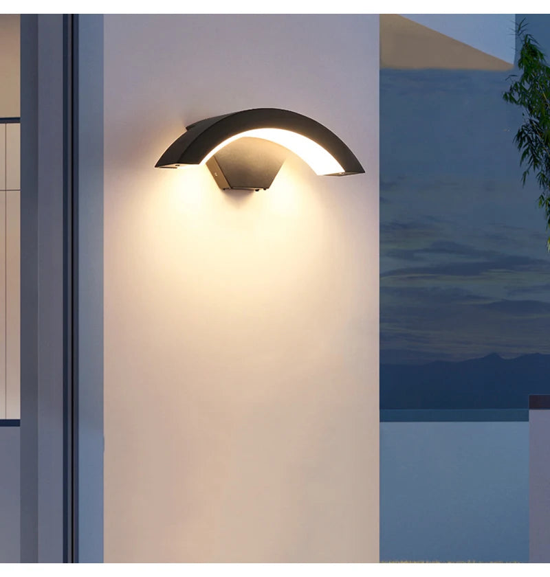 Sleek Waterproof Outdoor Wall Sconce with Motion Sensor