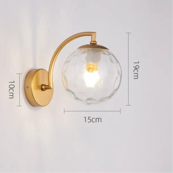 Nordic Glass Ball Wall Light Sconce Fixture