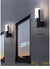 Black Modern Outdoor LED Wall Sconce with PIR Sensor