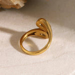 Load image into Gallery viewer, Teardrop Diamond Accented Wrap Ring
