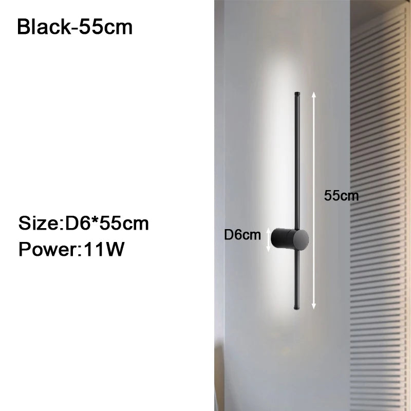 360° Rotatable Touch Dimmable LED Wall Sconce for Bedside &amp; Living Spaces