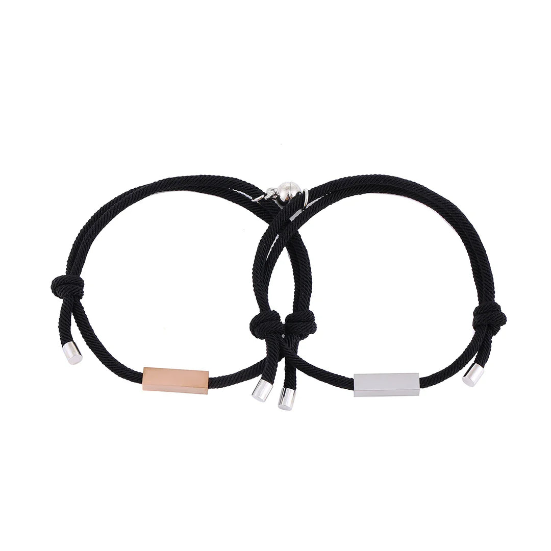 Custom Entwined Rope Magnetic Bracelet