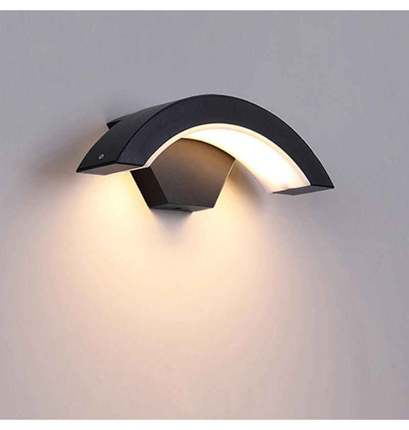 Sleek Waterproof Outdoor Wall Sconce with Motion Sensor