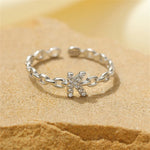 Load image into Gallery viewer, Dainty Diamond Letter Initial Ring
