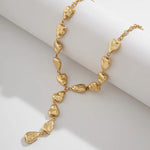 Load image into Gallery viewer, Modern Stone Inspired Lariat Necklace
