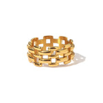 Load image into Gallery viewer, 18k Rice Bead Ring
