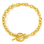 Load image into Gallery viewer, Classy Paperclip Circle Bar Clasp Bracelet
