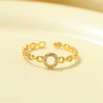 Load image into Gallery viewer, Dainty Diamond Letter Initial Ring
