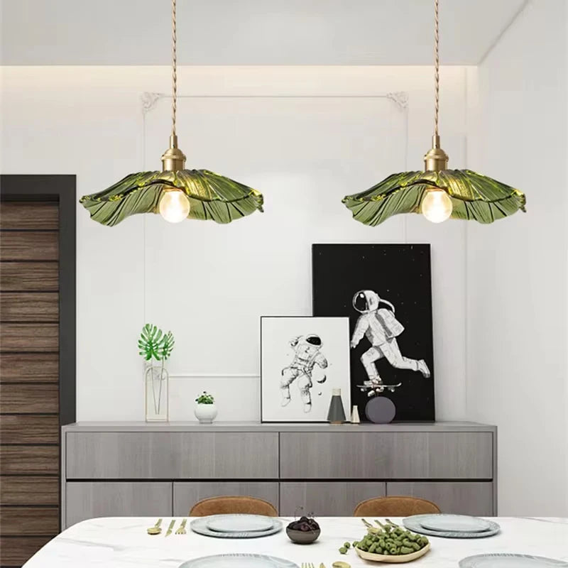 Vintage Flower Glass Ceiling Light