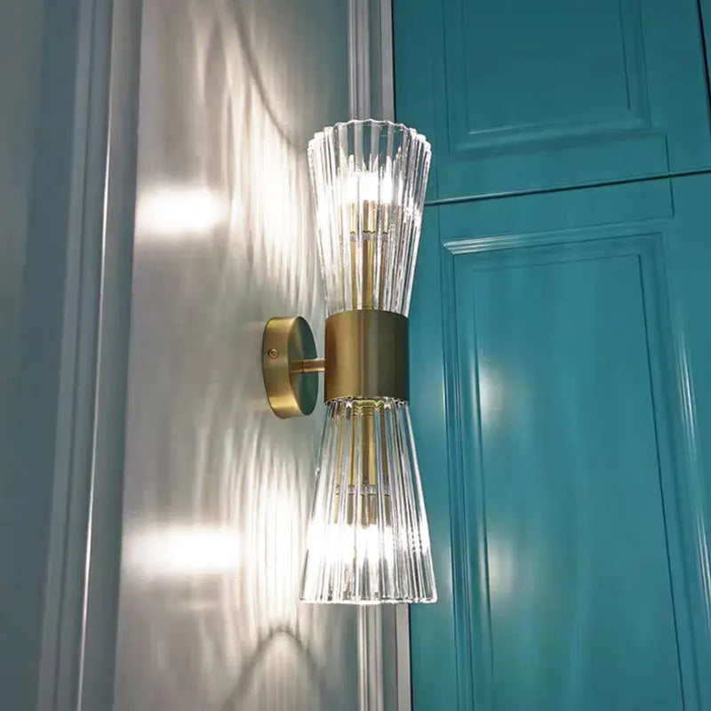Modern Brass Wall Sconce Light Fixture