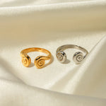 Load image into Gallery viewer, Adjustable Open Spiral Ring
