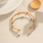 Load image into Gallery viewer, Classy Separated Sphere Bangle Bracelet
