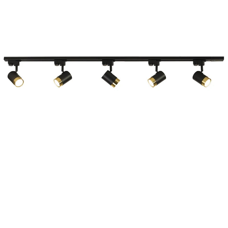 Multi-Angle Adjustable Flush-Mount Spotlight Track Lighting Fixture