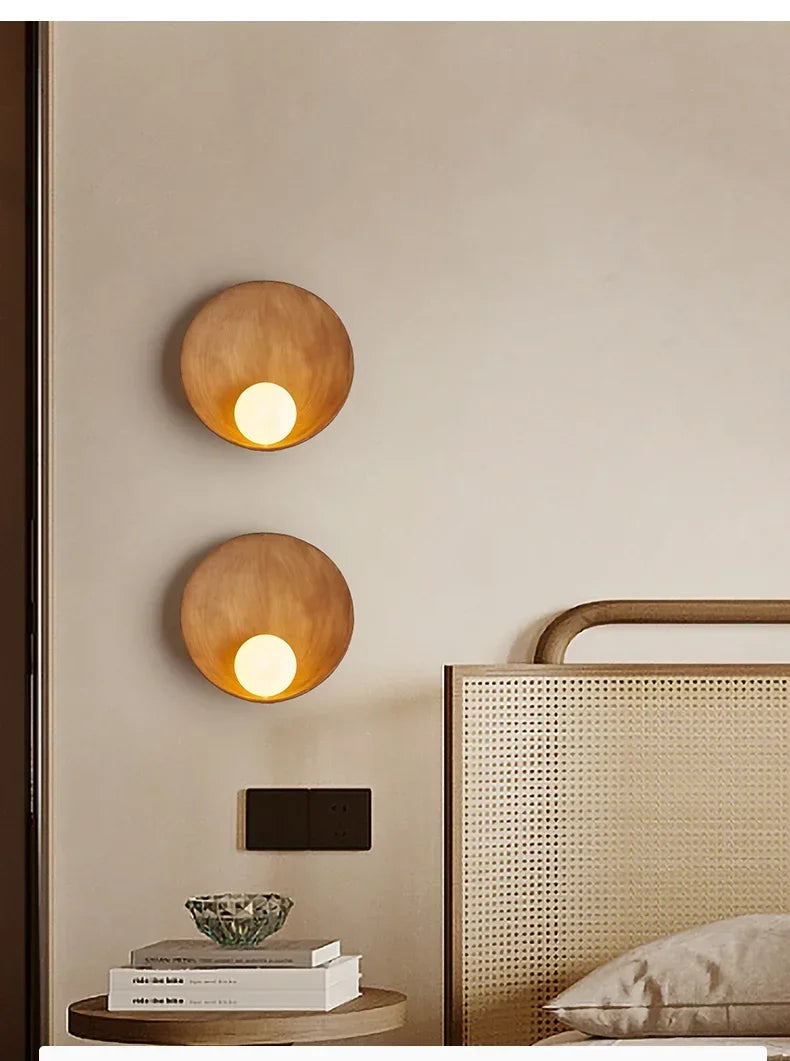 Japanese Style Shell Wall Lamp Light Fixture