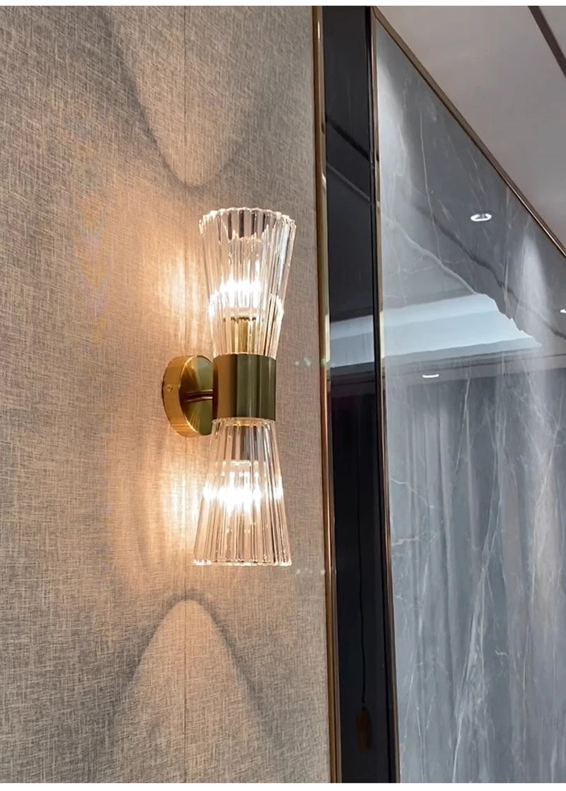 Modern Brass Wall Sconce Light Fixture