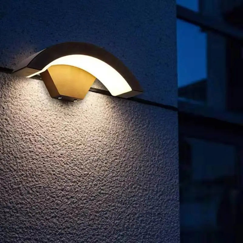 Sleek Waterproof Outdoor Wall Sconce with Motion Sensor
