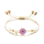 Load image into Gallery viewer, Braided Feminine Flower Star Bracelet
