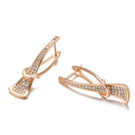 Load image into Gallery viewer, Classy Layered Diamond Accented Earrings
