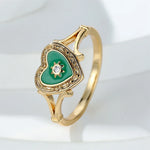 Load image into Gallery viewer, Antique Inspired Heart Ring
