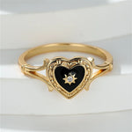 Load image into Gallery viewer, Antique Inspired Heart Ring
