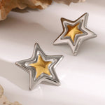 Load image into Gallery viewer, Bold Five Point Star Earrings
