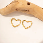 Load image into Gallery viewer, Elegant Heart Hoop Earrings
