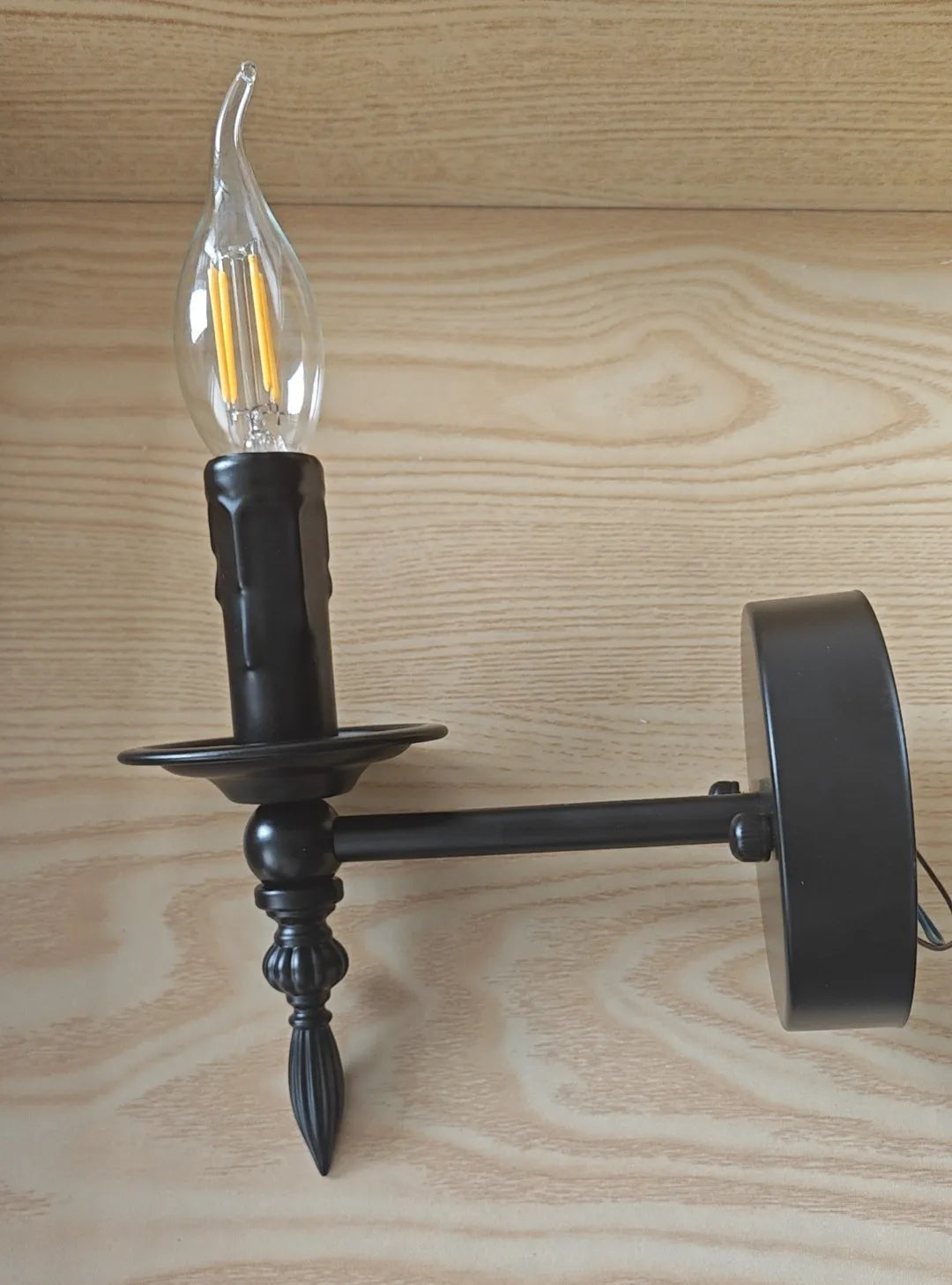 Black Vintage Iron Art Wall Lamp Light Fixture