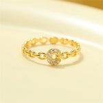 Load image into Gallery viewer, Dainty Diamond Letter Initial Ring
