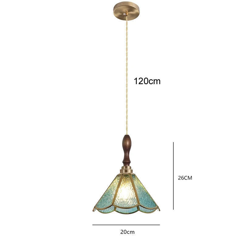 Retro Copper Tiffany Wall Lamp Light Fixture