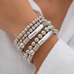 Load image into Gallery viewer, 5pc Beaded Bracelet Stack Set
