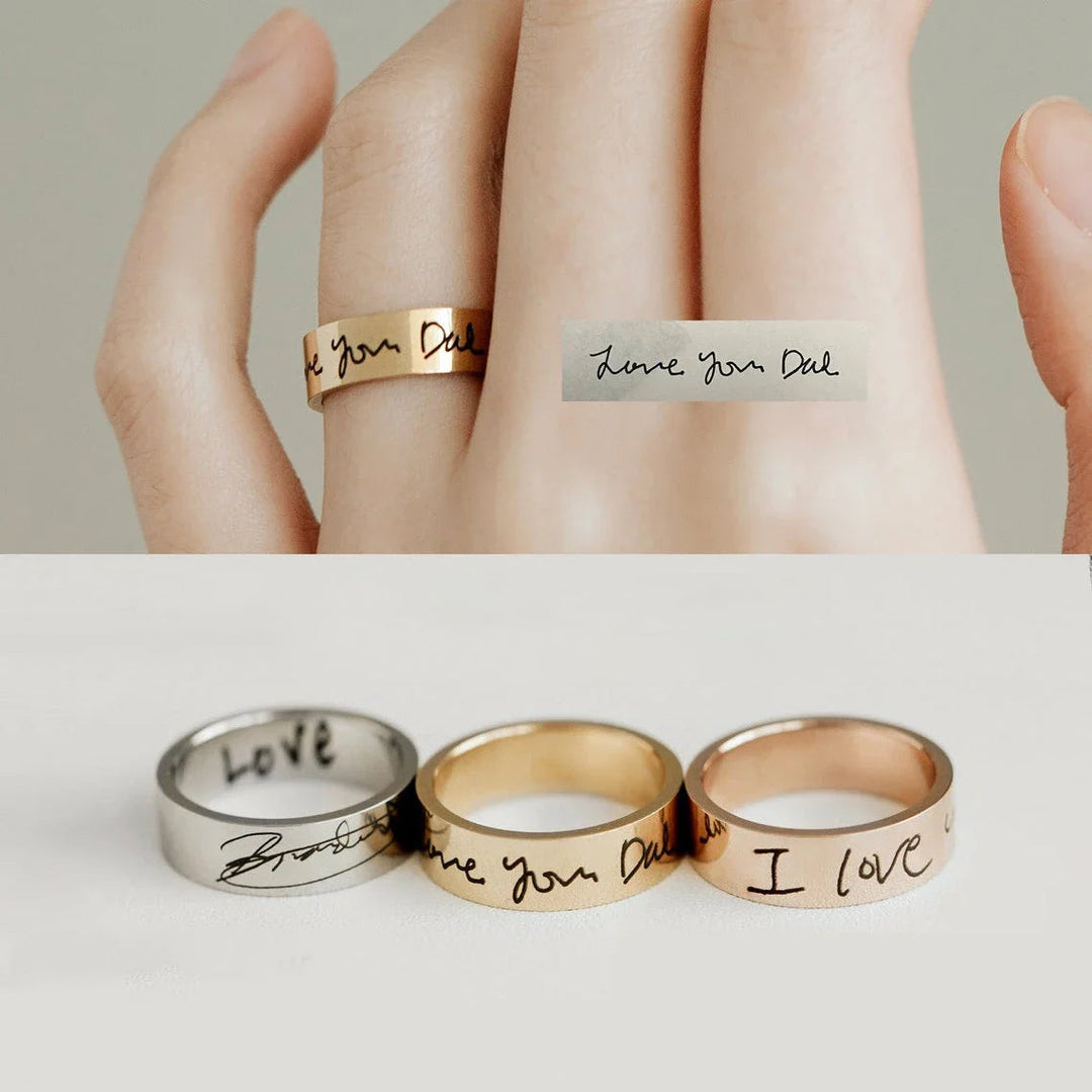 Timeless Script Ring