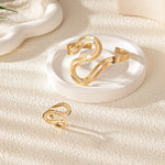 Load image into Gallery viewer, Adjustable Modern Swirl Bracelet and Ring Set
