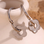Load image into Gallery viewer, Dainty Floral Huggie Hoop Earrings
