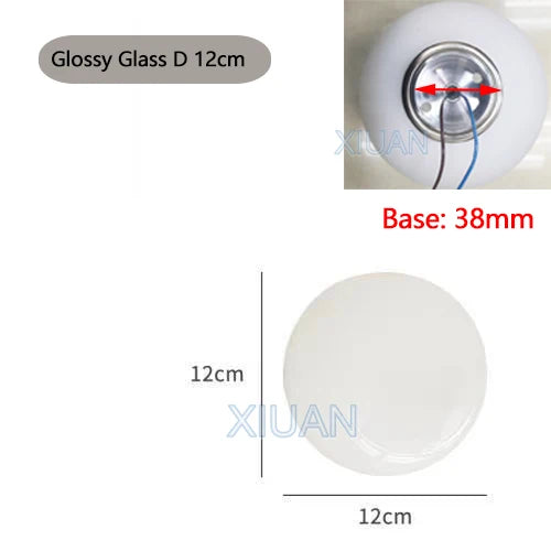 Concealed Base Glass Wall Lamps In Frosted or Gloss