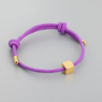 Load image into Gallery viewer, Adjustable Couples Box Letter Initial Bracelets
